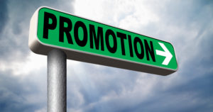 promotions in job or product sales promotion road sign
